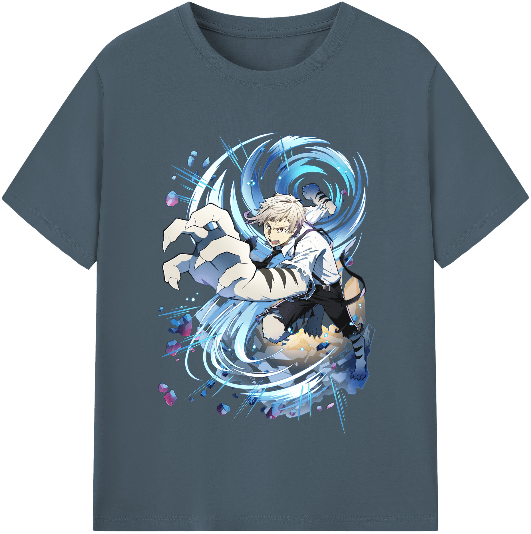 （画像用） 文豪ストレイドッグス Bungo Stray Dogs 綿100％半袖Tシャツ（フロントプリント）